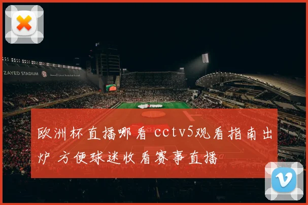 欧洲杯直播哪看 cctv5观看指南出炉 方便球迷收看赛事直播